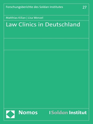cover image of Law Clinics in Deutschland